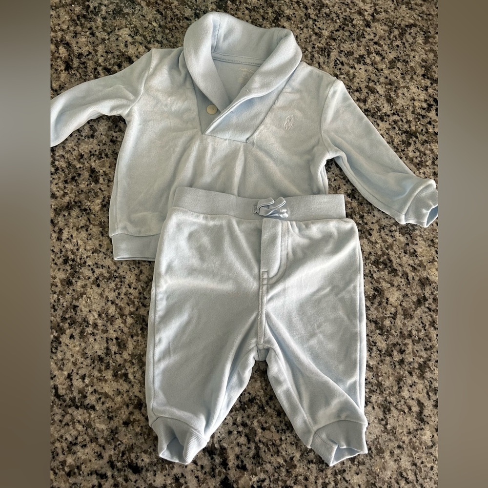 Infant Ralph Lauren velour set